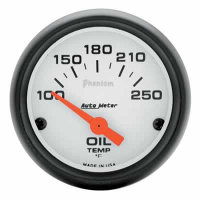 Auto Meter Phantom Electric Oil Temp. 100?-250? F