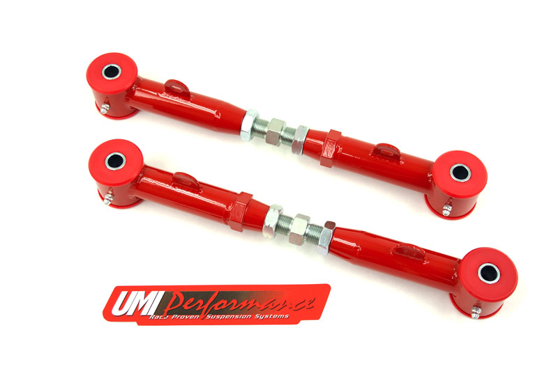 2010+ Camaro / 08-09 Pontiac G8 UMI Perf. Rear Adjustable Toe Rods (Poly Bushings)