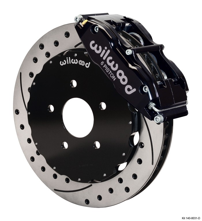 98-02 LS1 Fbody Wilwood 13.06" Superlite 6R Big Brake Front Brake Kit (Hat) w/Drilled & Slotted Rotors