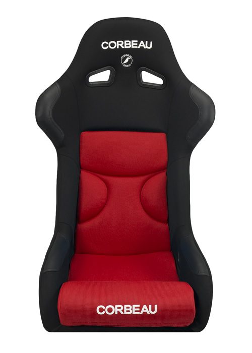 Corbeau FX1 Pro Seats - Black/Red Cloth