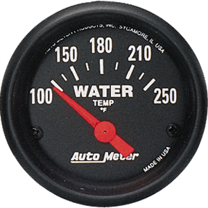 Auto Meter Z Series Short Sweep 2 1/16" Water Temperature Gauge - 100-250 Degrees F