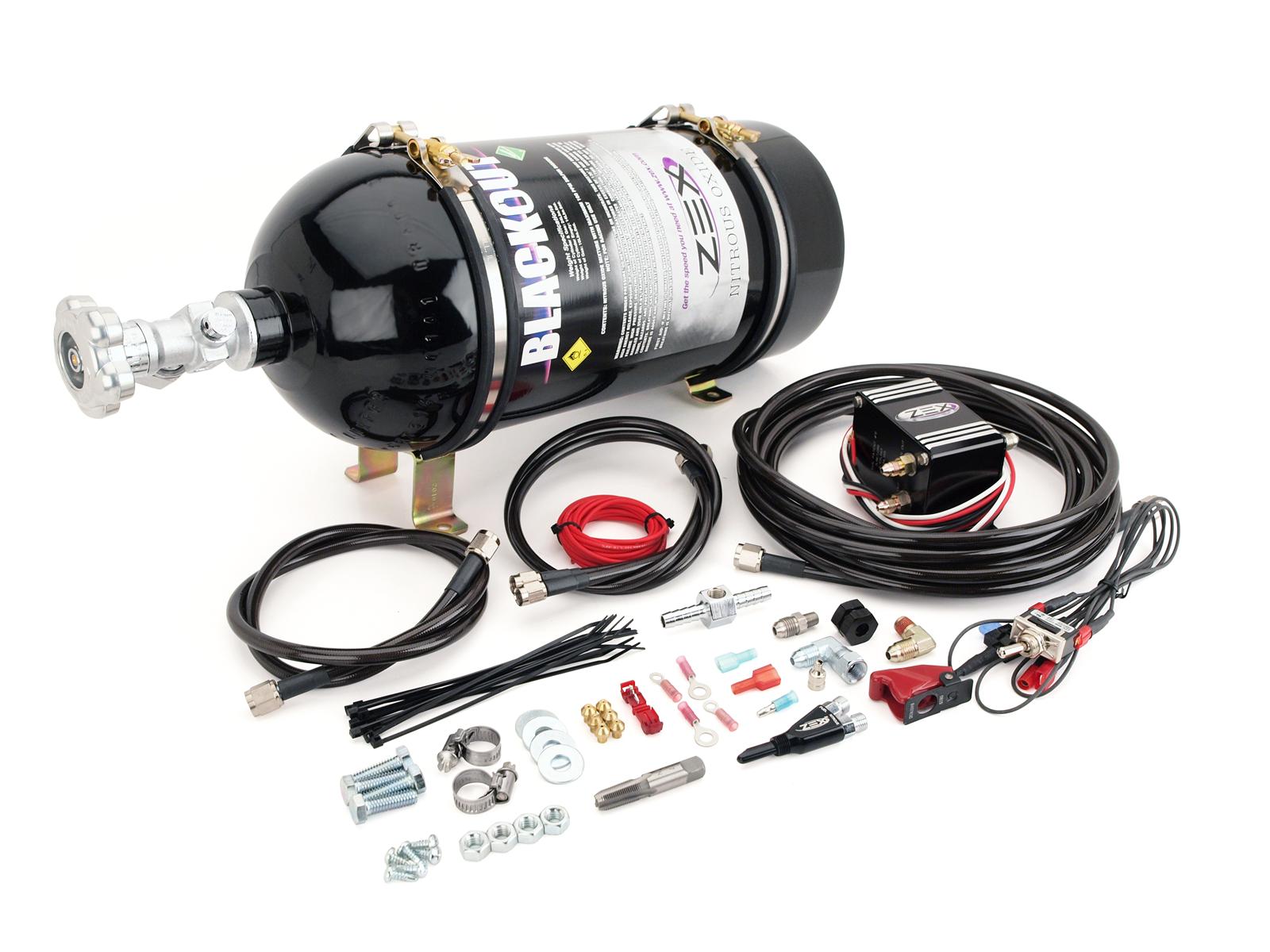 ZEX Blackout Nitrous System Wet Kit, W/ 10LB Bottle