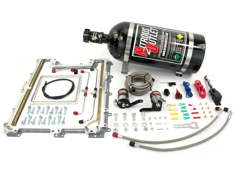 2012+ Camaro ZL1 LSA Supercharger Nitrous Outlet Plate System - 15lb Bottle