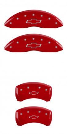 98-02 Camaro Red Bowtie MGP Caliper Covers