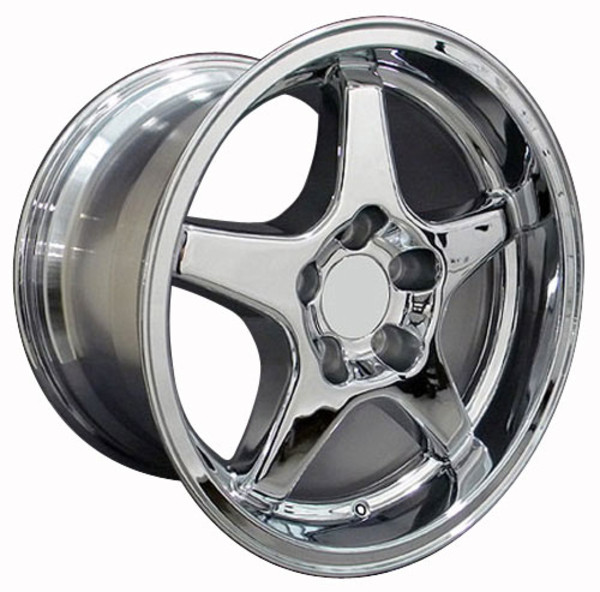 OE Wheels Corvette C4 ZR1 Replica Wheel - Chrome 17x11" (50mm Offset)