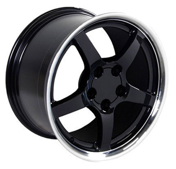 OE Wheels Corvette C5 Y2K Replica Wheels - Black 18x10.5"/18x9.5" Set (54/56mm Offset)