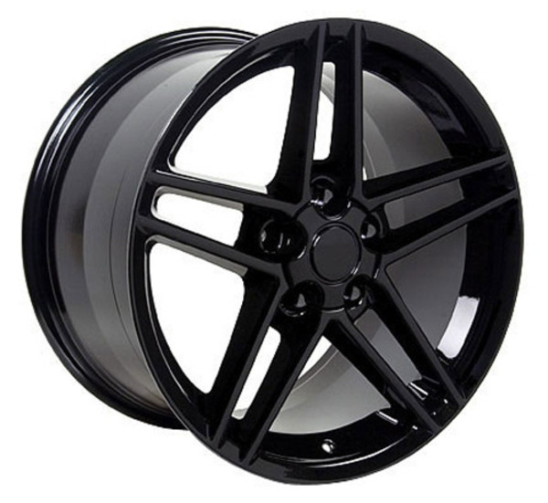 OE Wheels Corvette C6 Z06 Replica Wheel -  Black 17x9.5"/18x9.5" Set (54mm/56mm Offset)