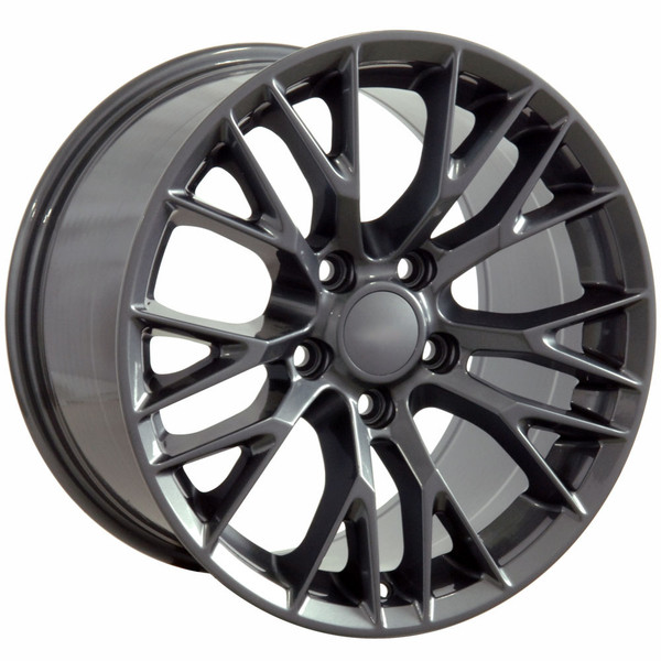 OE Wheels Corvette C7 Z06 Replica Wheels - Competition Gray (17x9.5" & 18x10.5" - 54mm/56mm Offset)