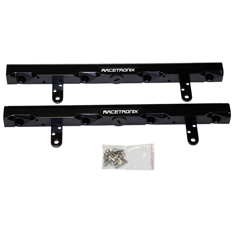 LS2 Racetronix Billet Aluminum Fuel Rails - Black