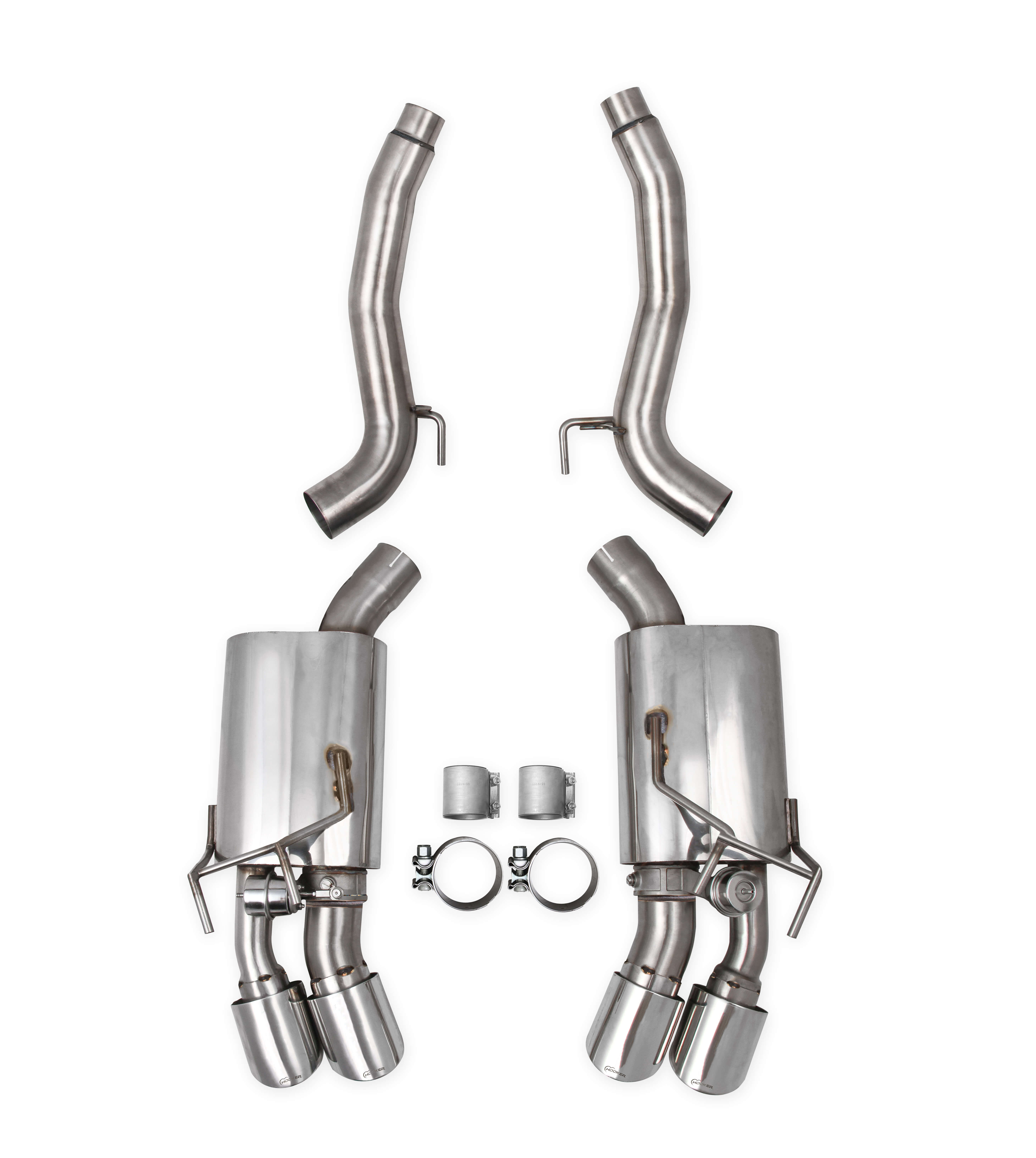 2012-2015 Camaro SS/ZL1 Hooker Headers Blackheart Axleback Exhaust System - Valves