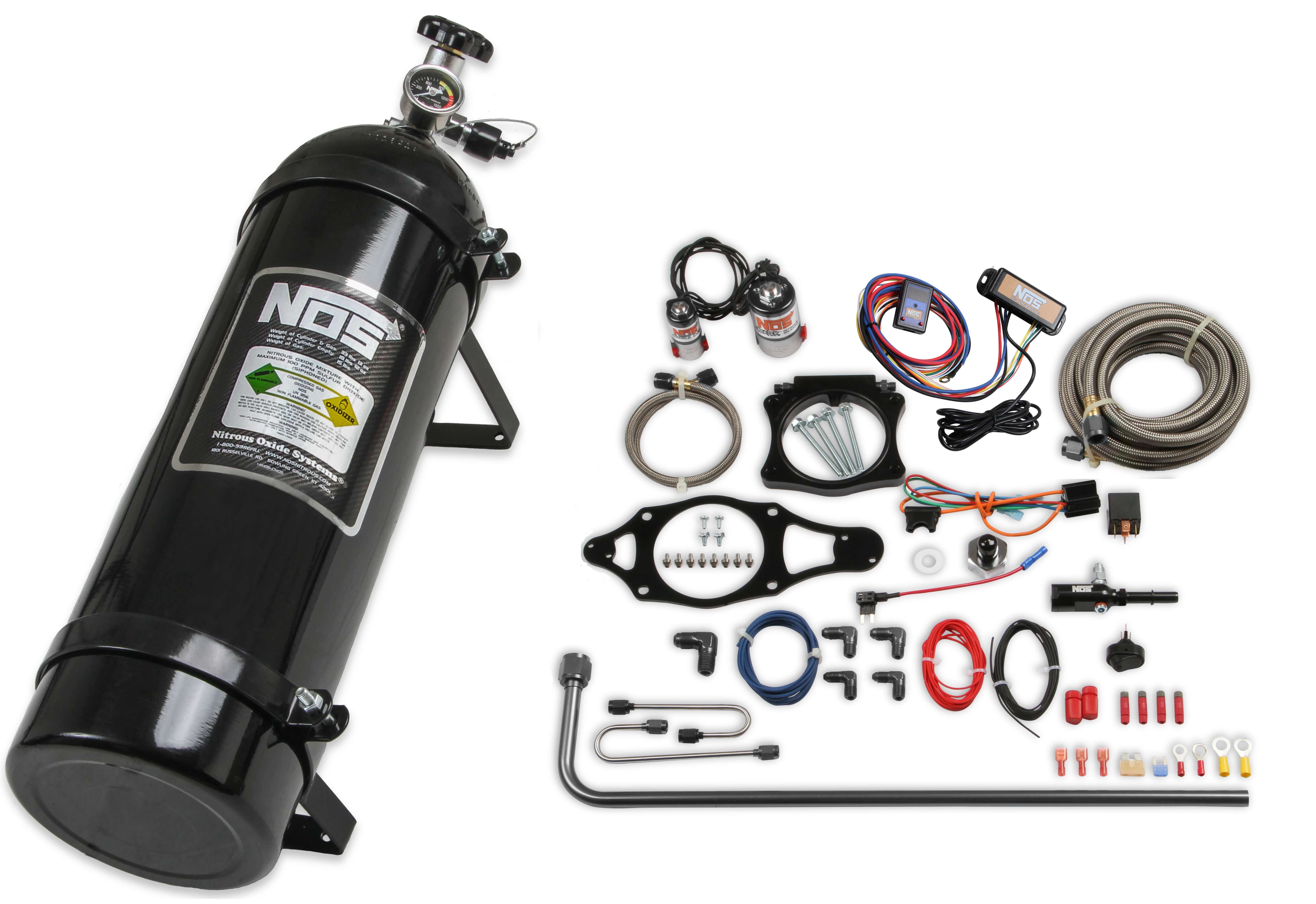 2016+ Camaro SS 6.2L NOS Plate Wet Nitrous System w/15lb Black Bottle