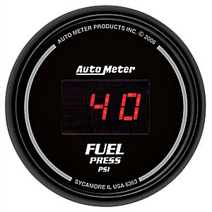 Autometer Digital Series 2 1/16" Fuel Pressure Gauge (5-100psi) - Black