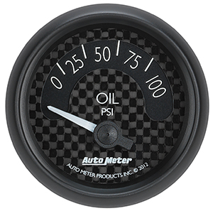 Auto Meter GT Series 2 1/16" Short Sweep Oil Pressure Gauge - 0-100 PSI