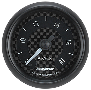 Auto Meter GT Series 2 1/16" Analog Wideband Air/Fuel Ratio Gauge - 8:1 - 18:1 AFR