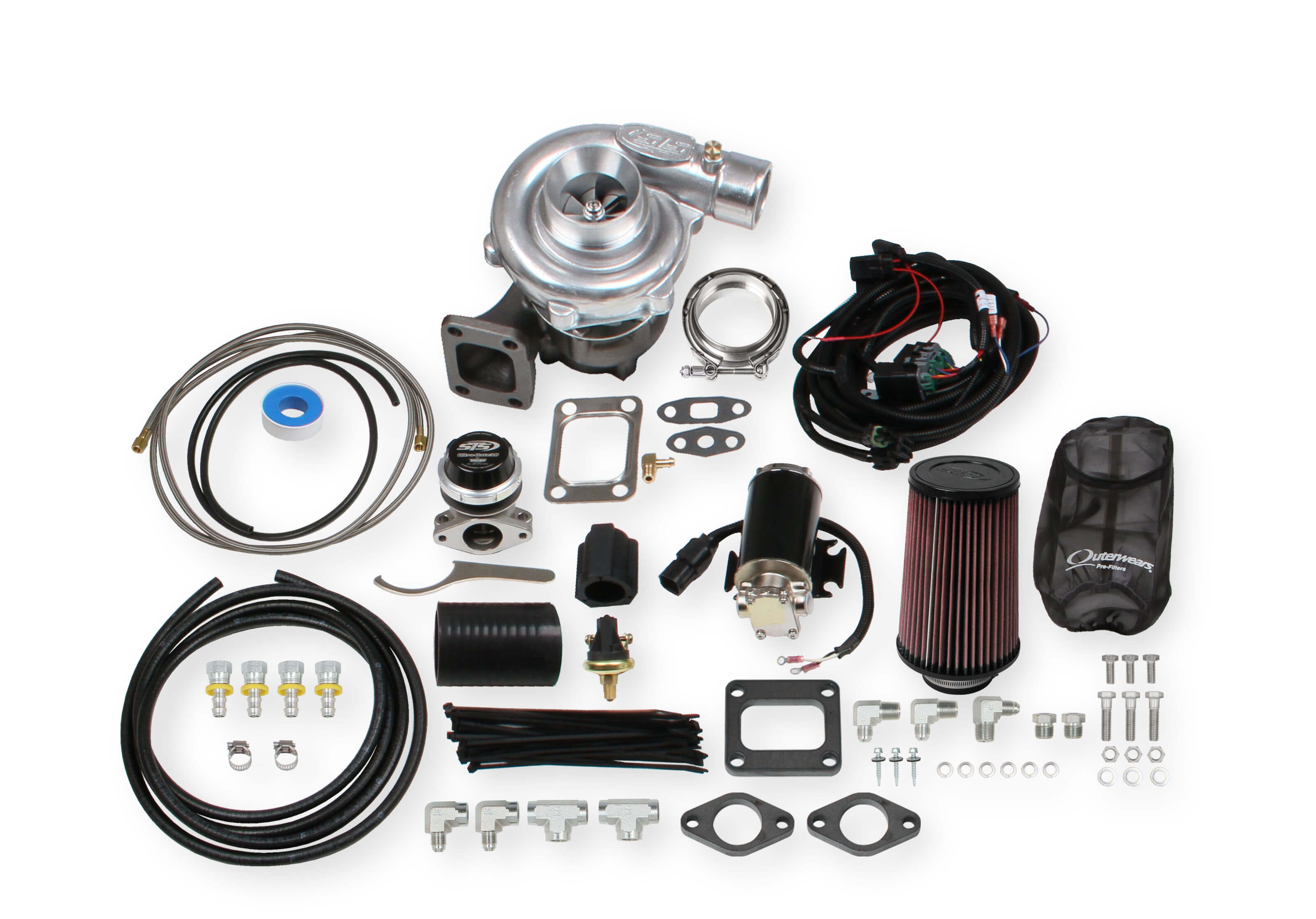 STS Turbo Remote Mounted Single Turbo Kit for 6.0-7.0 liter engines